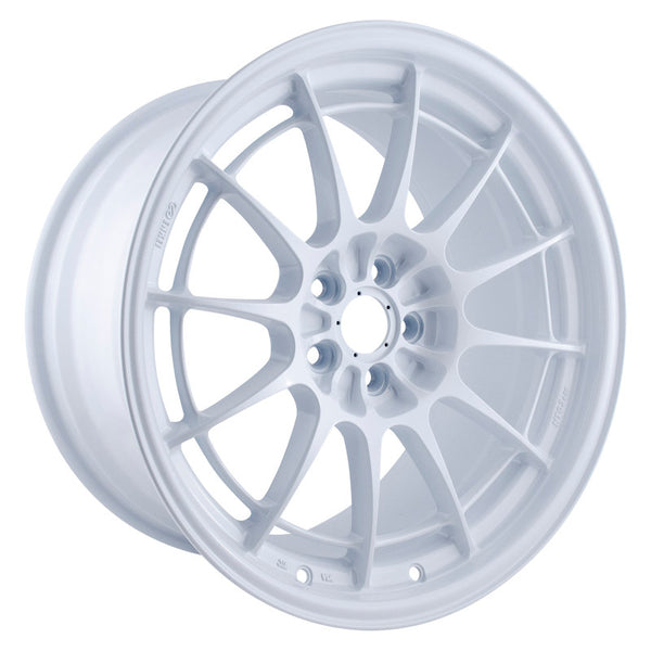 Enkei NT03+M 18x9.5 5x114.3 40mm Offset 72.6mm Bore Vanquish White Wheel (MOQ of 40) - Bull Strap