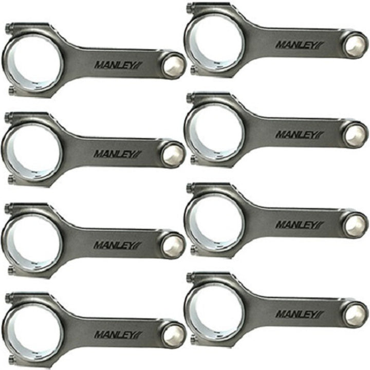 Manley Ford 4.6L / 5.0L H Tuff Series Connecting Rod Set w/ ARP 2000 Bolts - Bull Strap