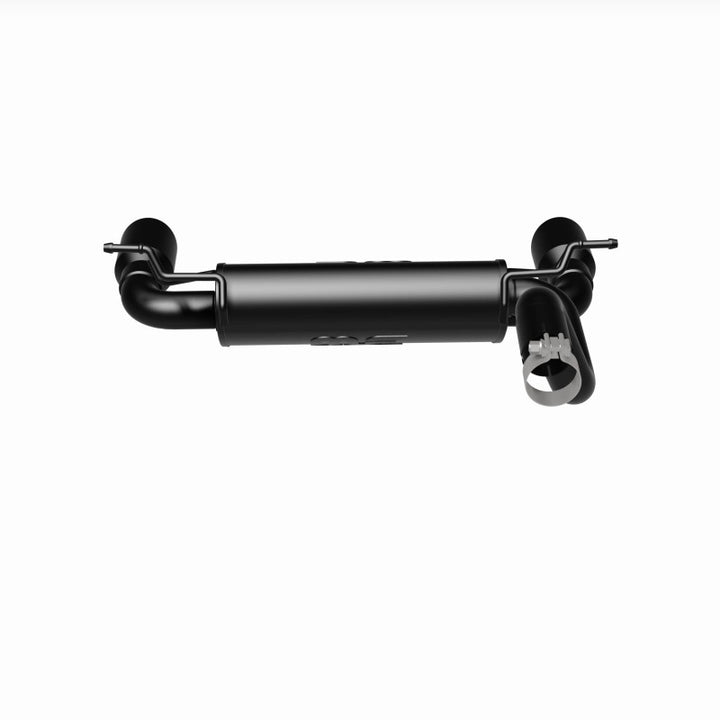 MagnaFlow 2018+ Jeep Wrangler 3.6L Dual Black Tip Axle-Back Exhaust - Bull Strap