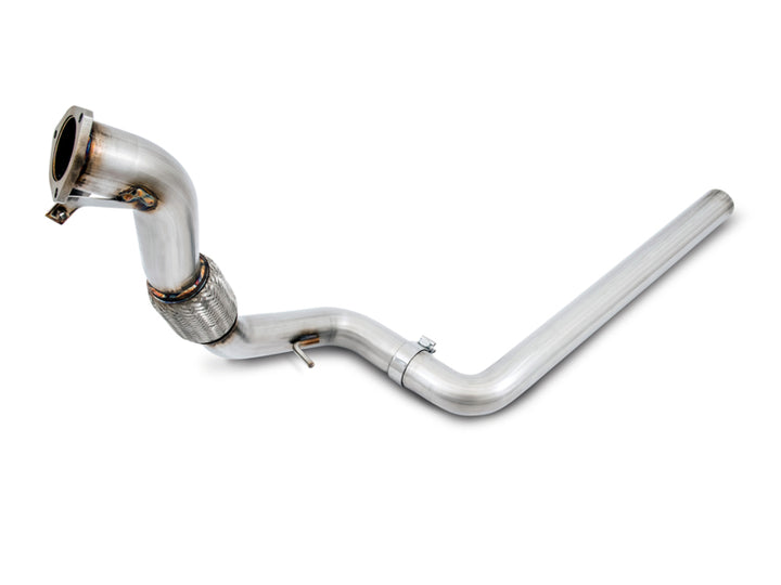 AWE Tuning Audi B9 A4 Track Edition Exhaust Dual Outlet - Diamond Black Tips (Includes DP) - Bull Strap