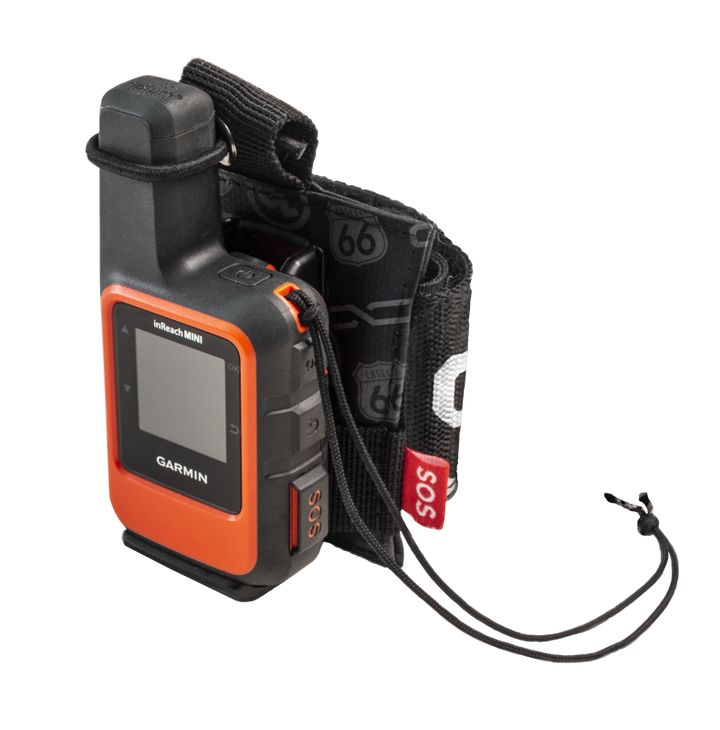 Giant Loop Tracker Packer Holster Garmin inReach - Black - Bull Strap