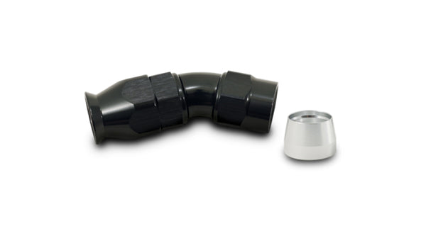 Vibrant -10AN 30 Degree Hose End Fitting for PTFE Lined Hose - Bull Strap