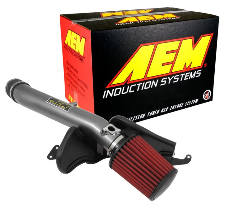 AEM 14-15 Lexus GS350 V6-3.5L F/I Gunmetal Gray Cold Air Intake - Bull Strap
