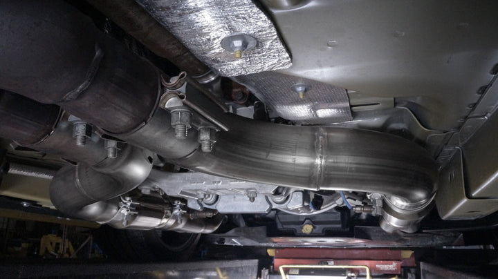 Stainless Works 2015+ Ford GT350 Headers 1-7/8in Primaries High-Flow Cats 3in Collectors - Bull Strap