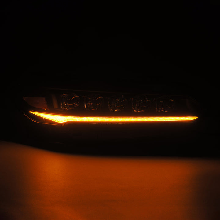 AlphaRex 22-25 Honda Civic NOVA LED Headlights - Black - Bull Strap