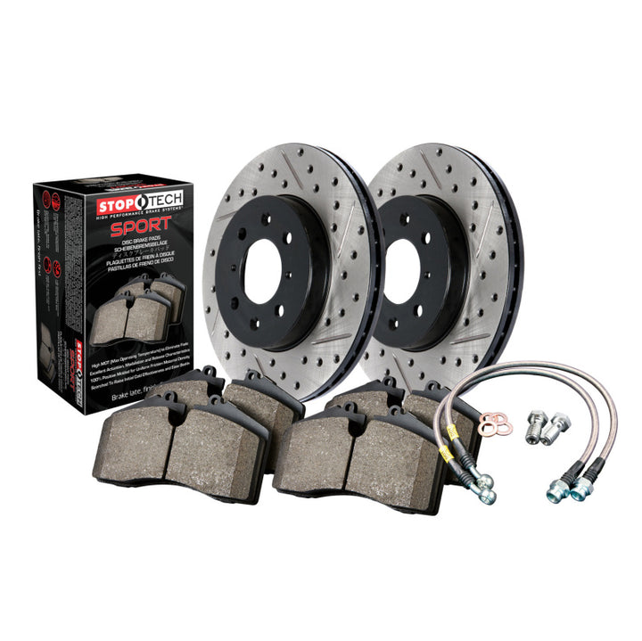 Sport Axle Pack, Drilled & Slotted, Front - Bull Strap