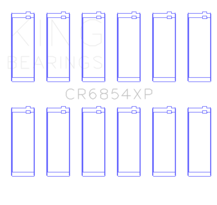 King Engine Bearings BMW 95 M3 S50830 (Size STD) Performance Rod Bearing Set - Bull Strap