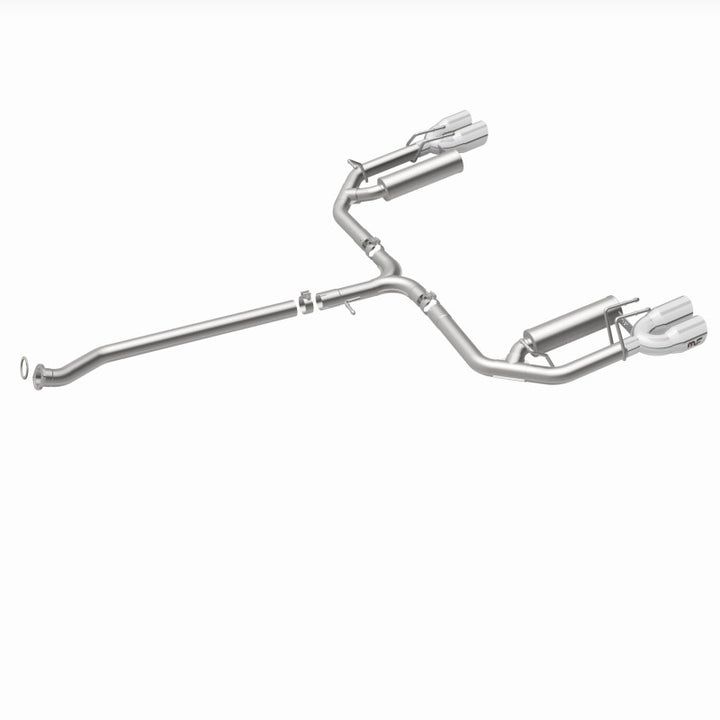 MagnaFlow 18-19 Toyota Camry XSE 2.5L (FWD) Street Series Cat-Back Exhaust w/4in Polished Quad Tips - Bull Strap