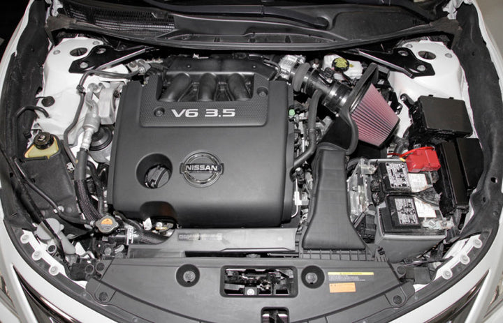 K&N 69 Series Typhoon Performance Intake Kit 13-14 Nissan Altima/Pathfinder 3.5L V6 - Bull Strap