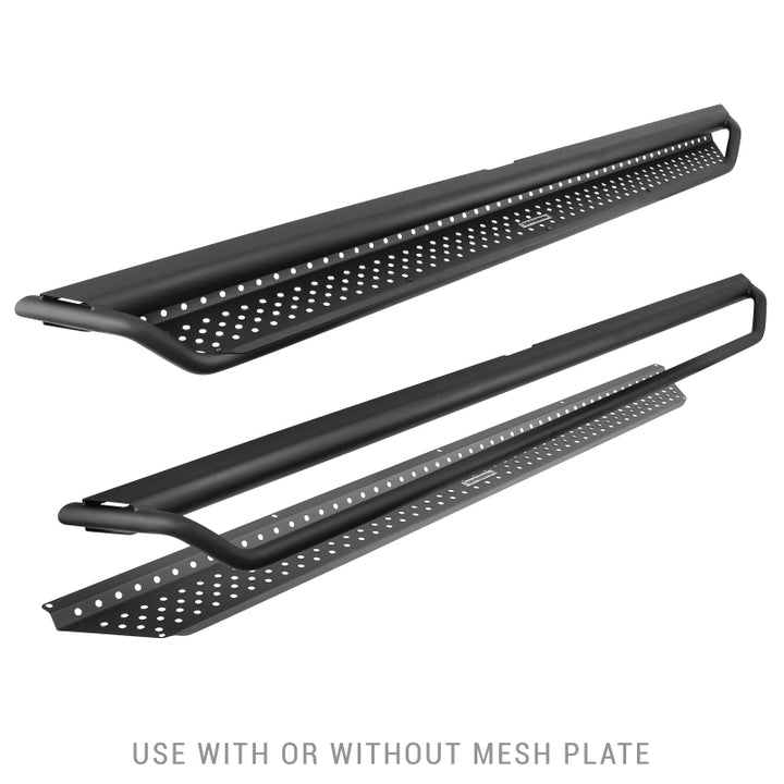 Go Rhino Dominator Extreme D1 Side Steps - Tex Blk - 87in - Bull Strap