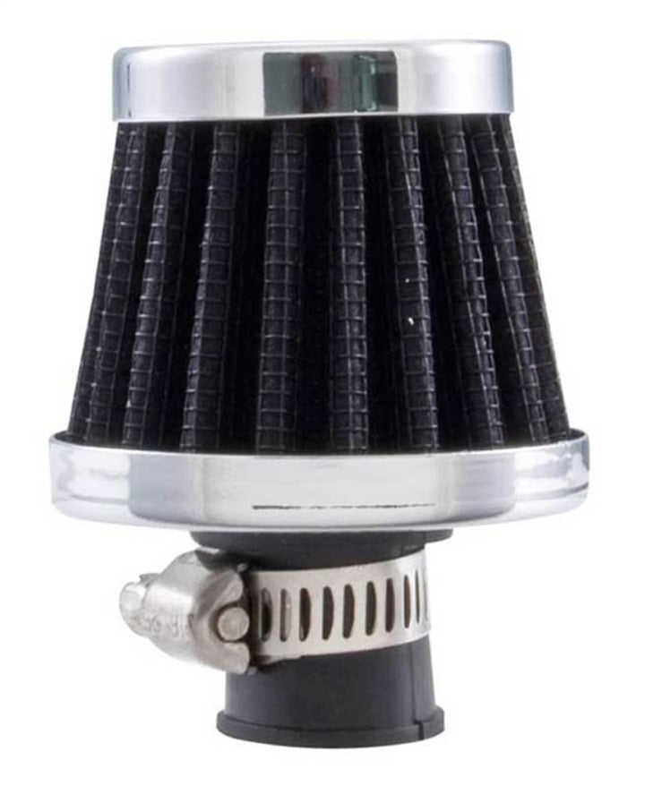 Spectre Breather Filter 10mm Flange / 2in. OD / 1-3/4in. Height - Black - Bull Strap
