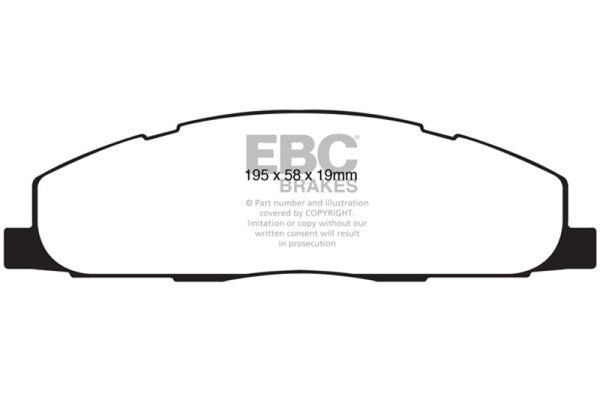 EBC 09-11 Dodge Ram 2500 Pick-up 5.7 2WD/4WD Extra Duty Rear Brake Pads - Bull Strap