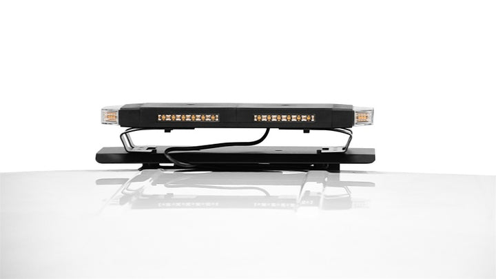 Putco 16in Hornet Light Bar - (Amber) LED Stealth Rooftop Strobe Bar - Bull Strap