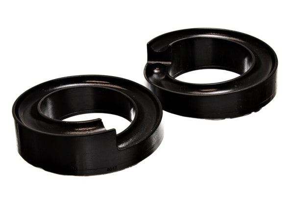 Energy Suspension Frnt.Spring Lift Isltr. 1.25in - Black - Bull Strap