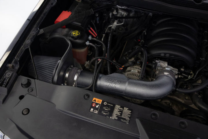 K&N 14-18 Chevrolet/GMC 1500 V8 5.3L/6.2L Performance Air Intake System - Bull Strap