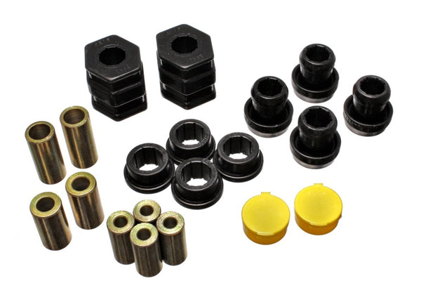 Energy Suspension 96-00 Honda Civic/CRX Black Front Control Arm Bushing Set - Bull Strap