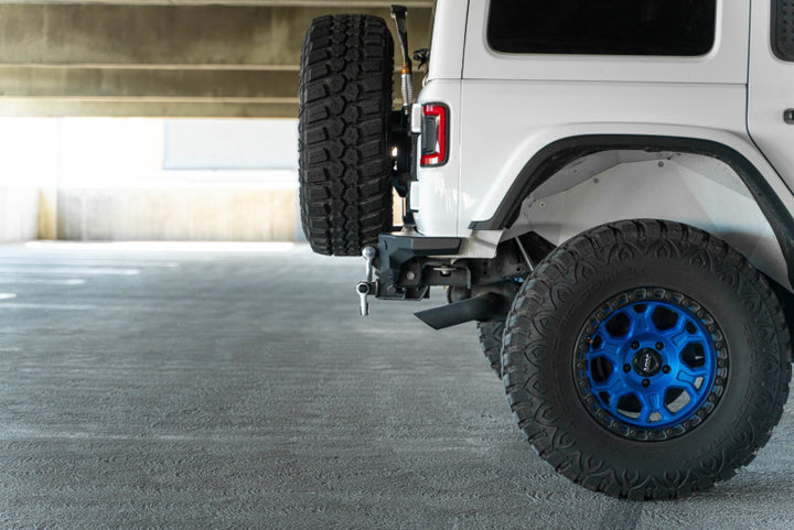 DV8 Offroad 2018 Jeep Wrangler JL FS-15 Series Rear Bumper - Bull Strap