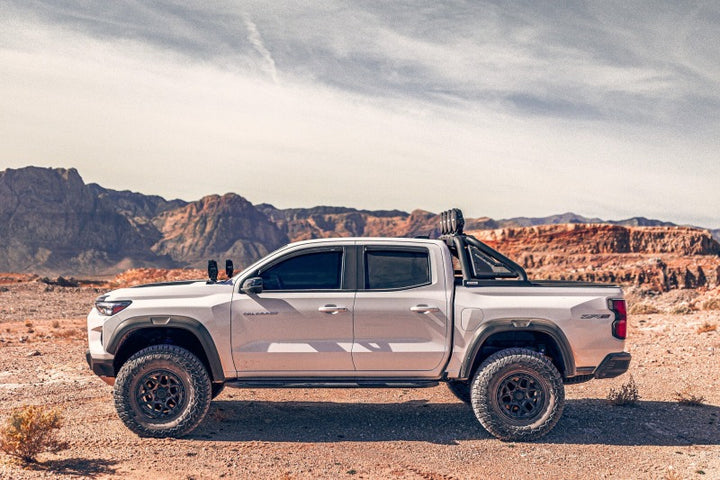AVS 2023 Chevrolet Colorado In-Channel Ventvisor Low Profile Deflectors 4pc - Smoke - Bull Strap