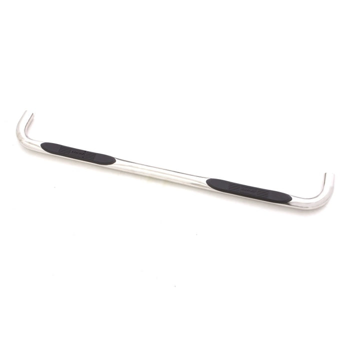 Lund 15-18 Ford F-150 SuperCrew 3in. Round Bent SS Nerf Bars - Polished - Bull Strap