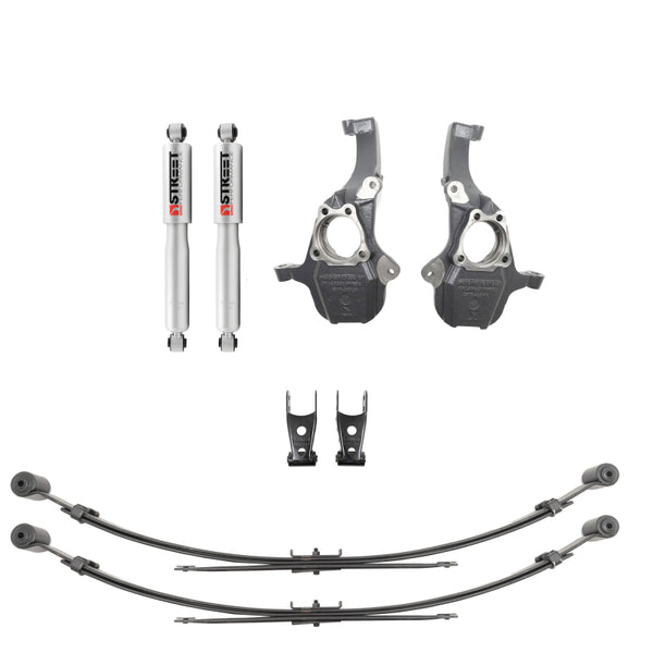 Belltech 2019+ GM Silverado / Sierra 1500 2WD / 4WD Front & Rear Complete Kit W/O Front Struts - Bull Strap