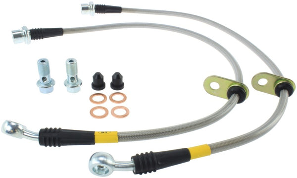 StopTech Stainless Steel Front Brake lines for 95-04 Toyota Tacoma - Bull Strap
