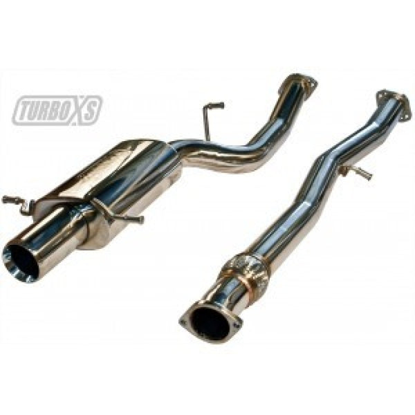 Turbo XS 04-08 Forester 2.5 XT Cat Back Exhaust - Bull Strap