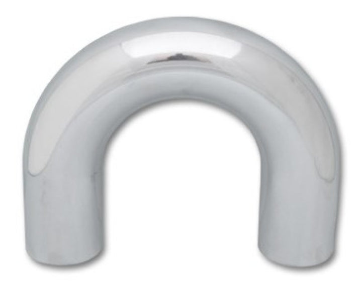 Vibrant 4in O.D. Universal Aluminum Tubing (180 degree Bend) - Polished - Bull Strap