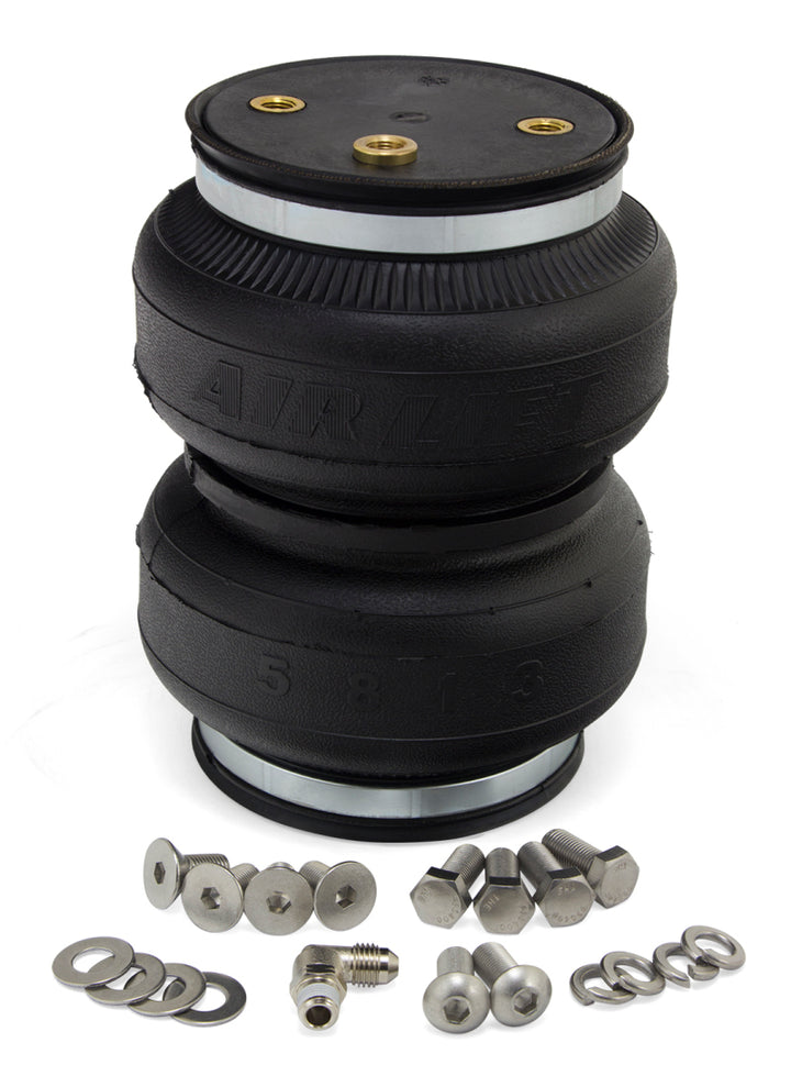 Air Lift Replacement Air Springs - Loadlifter 5000 Ultimate Plus Bellows Type w/ Int Jounce Bumper - Bull Strap