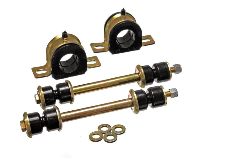 Energy Suspension 01-06 C2500 HD Silverado 2WD Black 36mm Front Sway Bar Bushing Set - Bull Strap