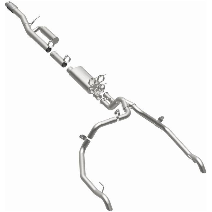 MagnaFlow 24-25 Chevrolet/GMC Silverado/Sierra 1500 ZR2/AT4X Overland Series Cat-Back Exhaust System - Bull Strap