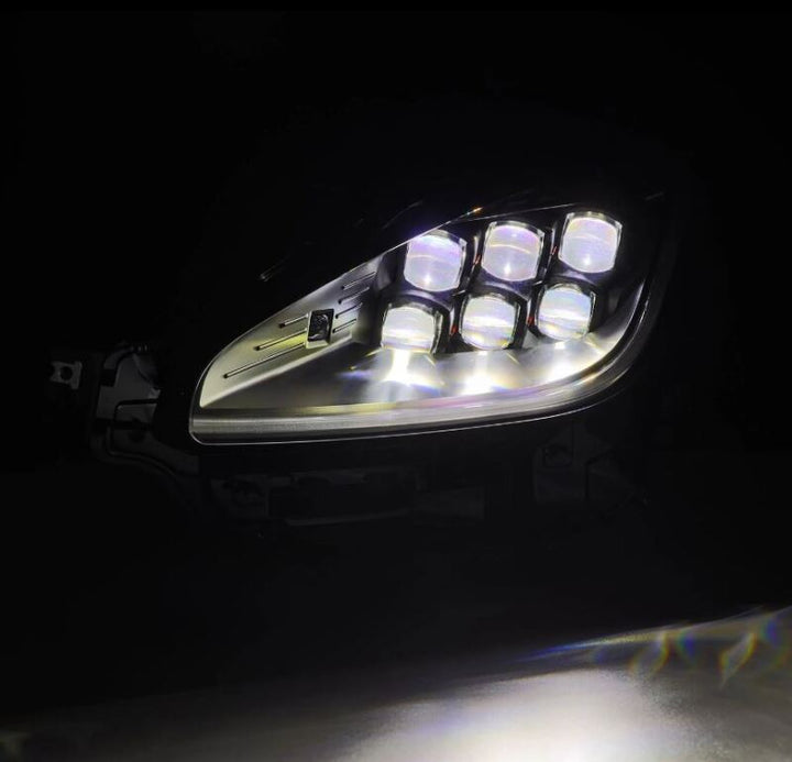 AlphaRex 21-23 Toyota GR86 / Subaru BRZ NOVA Series LED Projector Headlights - Black - Bull Strap