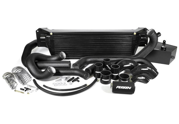 PERRIN 15-21 Subaru WRX/STI Front Mount Intercooler Core + Mounting Beam - Black Core - Bull Strap