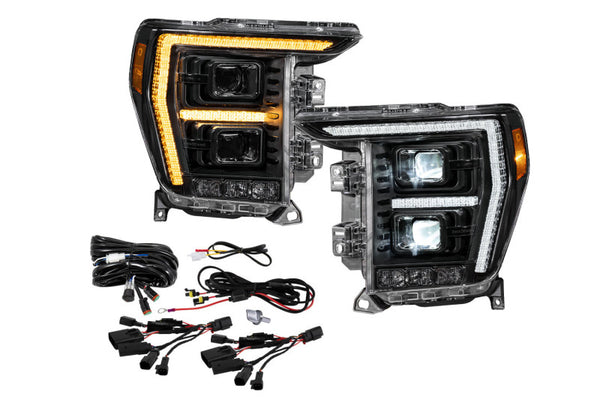 Diode Dynamics 2021+ Ford F-150 Elite Max LED Headlamps - Bull Strap