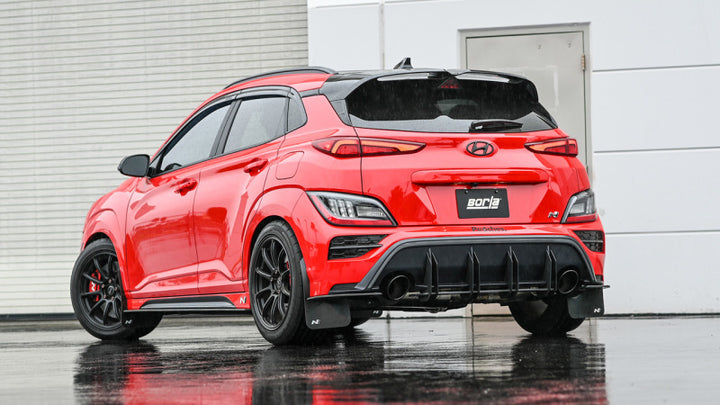 Borla 22-23 Hyundai Kona N 2.0L 4 CYL. Turbo AT/MT ATAK Catback Exhaust Black Chrome - Bull Strap