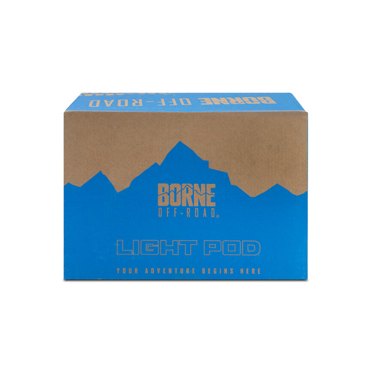 Borne Off-Road Light Pods (Kit of 2) 3x3 Flood - Bull Strap