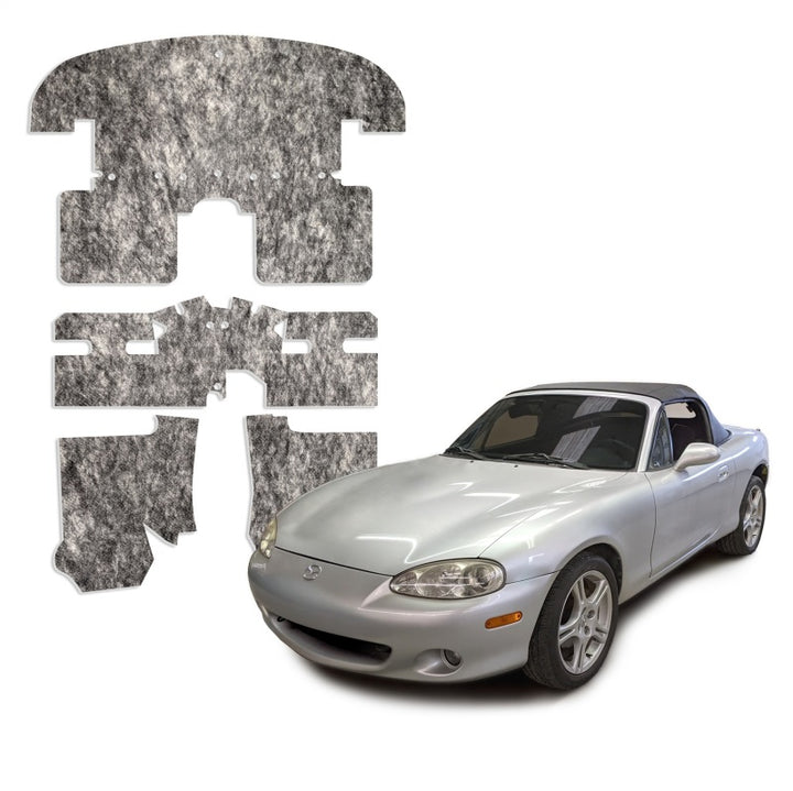 DEI 90-05 Mazda Miata NA & NB Under Carpet Interior Insulation Kit - 1/2in Thick - Bull Strap