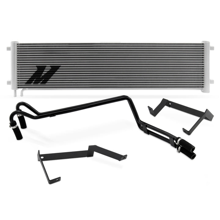 Mishimoto 11-16 Ford 6.7L Powerstroke Transmission Cooler Kit Silver - Bull Strap