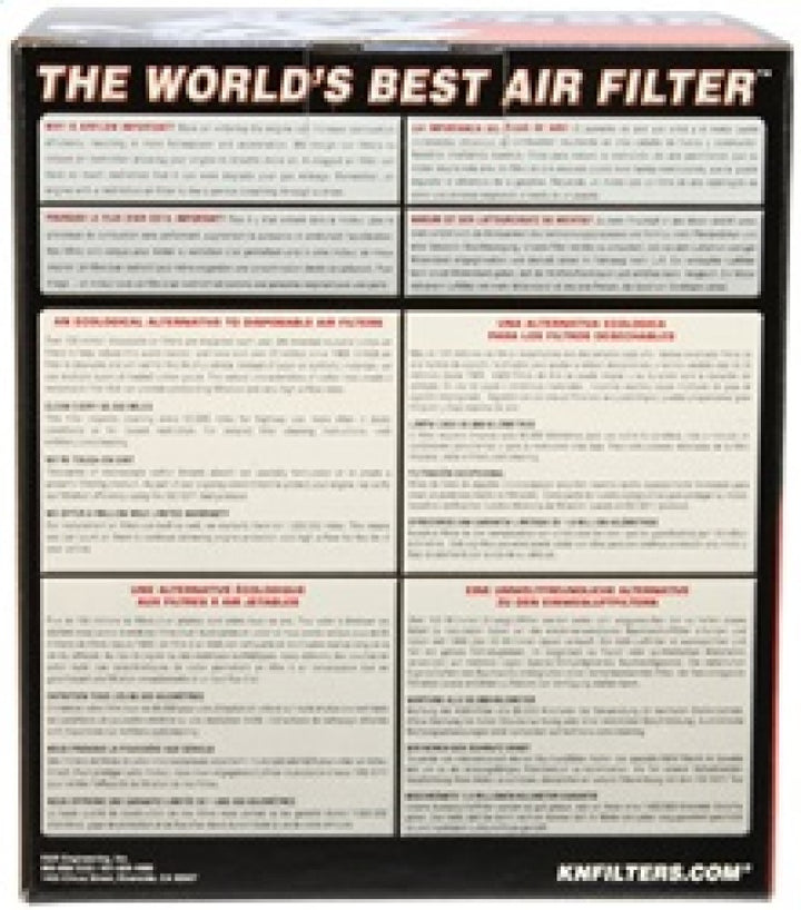 K&N Replacement Air Filter 10-13 Audi A8 Quattro 4.2L V8 (2 required) - Bull Strap