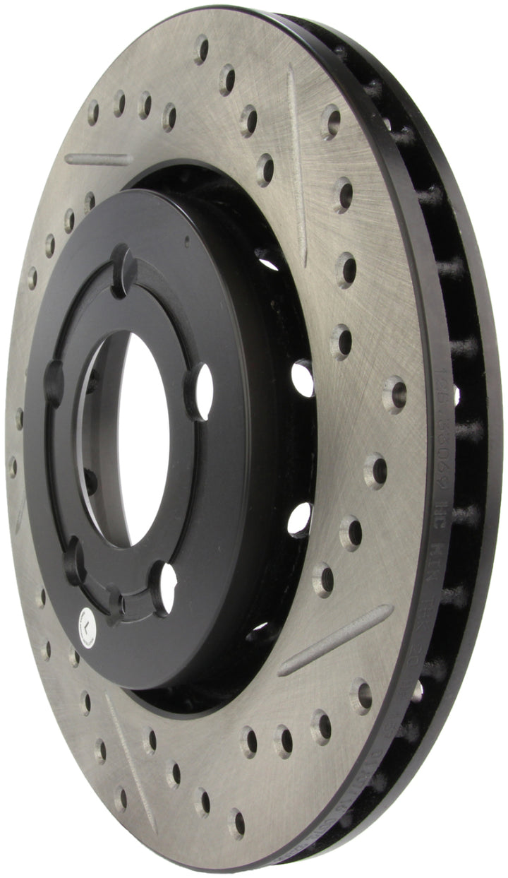 StopTech Slotted & Drilled Sport Brake Rotor - Bull Strap