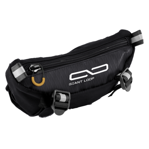 Giant Loop Zigzag Handlebar Bag 1.5L - Black - Bull Strap