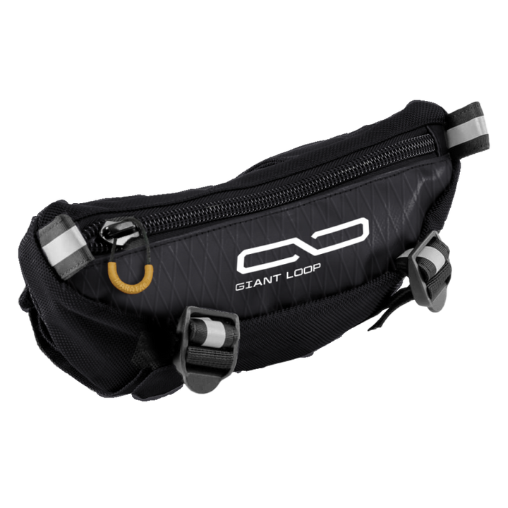 Giant Loop Zigzag Handlebar Bag 1.5L - Black - Bull Strap