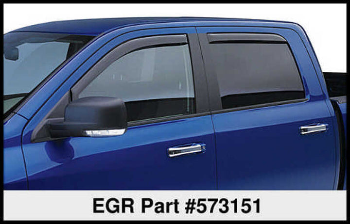 EGR 00+ Ford Excursion In-Channel Window Visors - Set of 4 (573151) - Bull Strap
