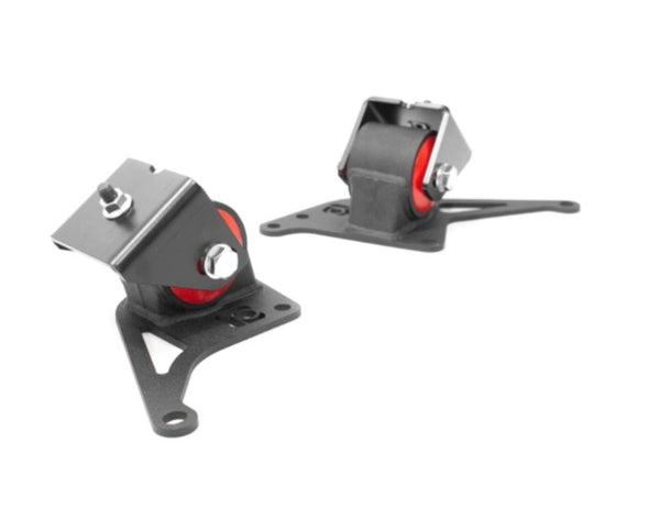 Innovative 01-05 Mazda Miata NB 1.8L Black Steel Replacement Mounts 75A Bushings (No Trans Mount) - Bull Strap