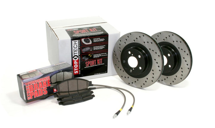Sport Axle Pack Drilled Rotor, Front - Bull Strap