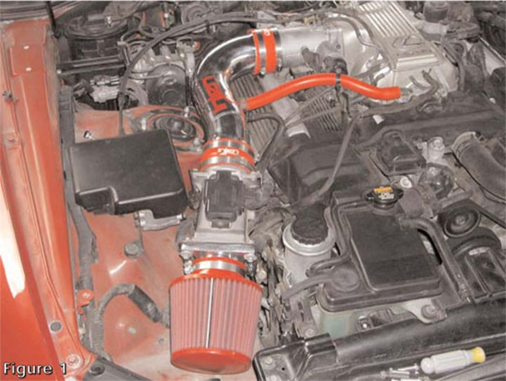 Injen 92-95 Lexus SC400 V6 4.0L Black IS Short Ram Cold Air Intake - Bull Strap