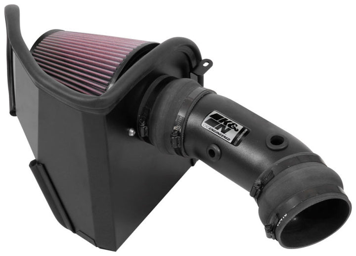 K&N 2017 Dodge Challenger Hellcat SC V8-6.2L F/l Typhoon Air Intake - Bull Strap
