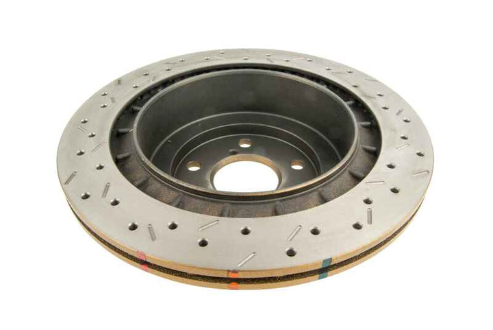 DBA 06-07 WRX / 05-08 LGT Rear Drilled & Slotted 4000 Series Rotor - Bull Strap