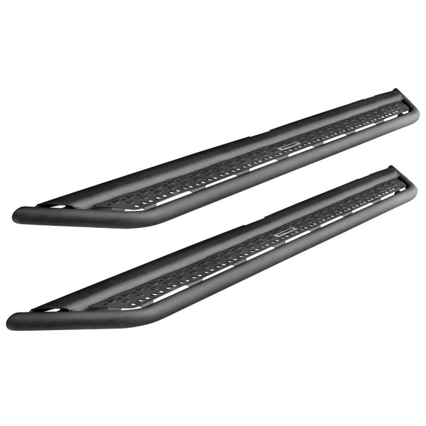 Go Rhino Dominator Extreme D6 SideSteps - Tex Blk - 87in - Bull Strap
