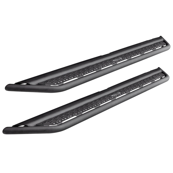 Go Rhino Dominator Extreme D6 SideSteps - Tex Blk - 87in - Bull Strap