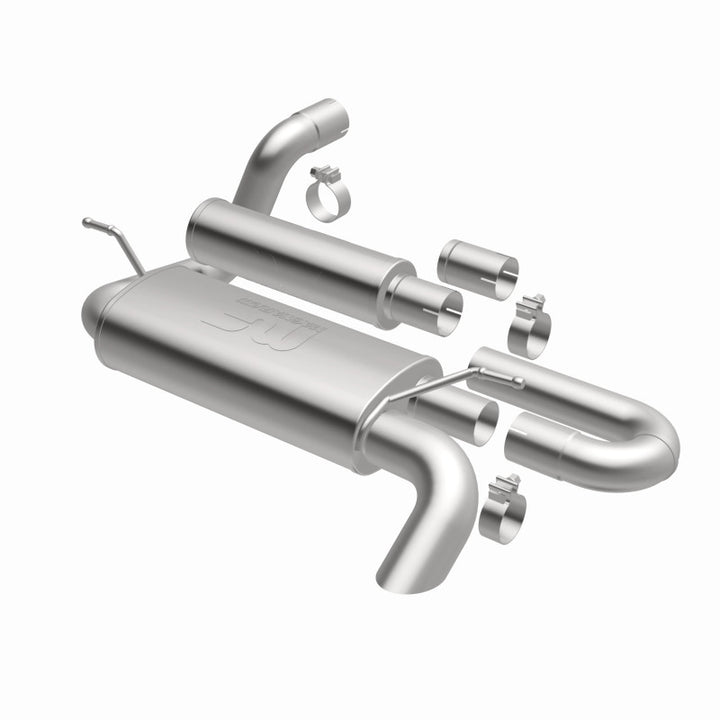 MagnaFlow 18-23 Jeep Wrangler JL 2.0L/3.6L Overland Series Axle-Back Exhaust - Bull Strap